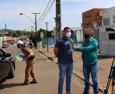 Blitz educativa sobre a Semana Nacional de Trânsito envolve PM e órgãos municipais em Pato Branco