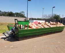 Operação Hórus apreende dois barcos lotados de cigarros paraguaios no Lago Itaipu