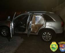 No Noroeste do estado, PM apreende 170 quilos de maconha, arma e contrabandos