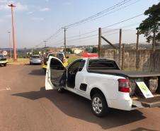 Carro furtado em Joinville (SC) é apreendido pelo BPRv com mais de 100 quilos de Skunk no Oeste do Paraná