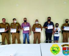 Batalhão da PM de Ivaiporã (PR) entrega Medalha de Mérito a policiais durante evento