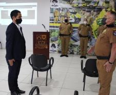 Em Maringá, unidades da Polícia Militar e do Corpo de Bombeiros recebem visita do Secretário 