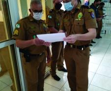 Batalhão da PM de Ivaiporã (PR) entrega Medalha de Mérito a policiais durante evento