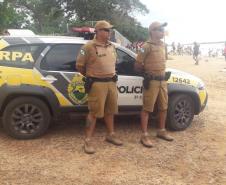 PM e Bombeiros reforçam prevenção a crimes e à pandemia no Litoral e na Costa Noroeste durante o feriado da Padroeira