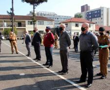 Veteranos da Polícia Militar e do Corpo de Bombeiros são homenageados durante solenidade em Curitiba