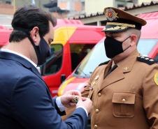 Governador entrega 15 novas viaturas para o Corpo de Bombeiros