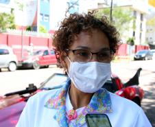 Banda da PM faz apresentação para pacientes do Hospital Pequeno Príncipe em comemoração ao Dia das Crianças