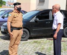 Após quase 40 anos na Reserva Remunerada, subtenente da PM recebe homenagem da Banda de Música em Curitiba