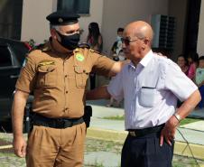 Após quase 40 anos na Reserva Remunerada, subtenente da PM recebe homenagem da Banda de Música em Curitiba