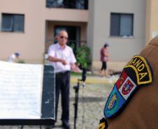 Após quase 40 anos na Reserva Remunerada, subtenente da PM recebe homenagem da Banda de Música em Curitiba