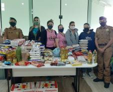  PM do Norte Pioneiro doa mais de 5 toneladas de alimentos pela campanha Nossa Cidade Sem Fome