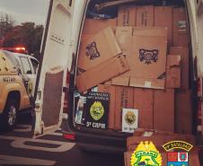 Veículos roubados e cigarros contrabandeados são apreendidos pela PM no Oeste pela Operação Metrópolis