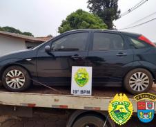 Em situações distintas, PM recupera dois carros durante a Operação Metrópolis no Oeste do estado