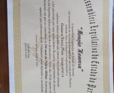 ALEP homenageia policial militar com Menção Honrosa