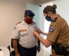 Veteranos da Polícia Militar e do Corpo de Bombeiros são homenageados durante solenidade em Curitiba