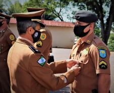 Comandante-Geral da PM recebe Medalha de Mérito do 21º BPM em Francisco Beltrão (PR)