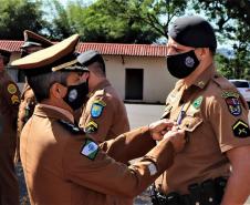 Comandante-Geral da PM recebe Medalha de Mérito do 21º BPM em Francisco Beltrão (PR)