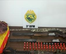 No Sudoeste, PM apreende quatro armas de fogo e drogas em situações distintas