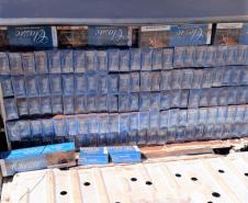 PM do Sudoeste paranaense apreende 1,5 mil pacotes de cigarros