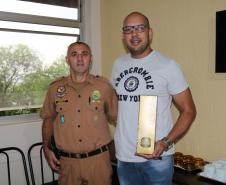 Ao completar 30 anos de serviço, policial militar é homenageado no Sudoeste do estado
