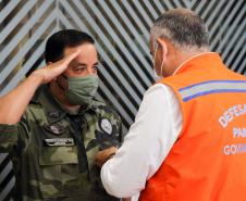 Oficiais da Polícia Militar recebem Medalha de Mérito da Defesa Civil no Quartel do Comando-Geral em Curitiba