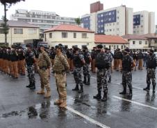 Polícia Militar comemora o Dia da Bandeira Nacional em todo o Paraná