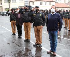 Polícia Militar comemora o Dia da Bandeira Nacional em todo o Paraná