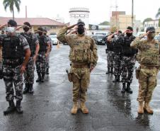 Polícia Militar comemora o Dia da Bandeira Nacional em todo o Paraná