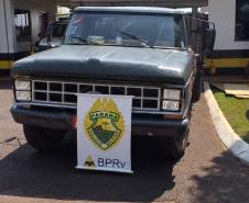 Em situações distintas, BPRv recupera carro e apreende caminhão carregado com contrabando no Oeste do estado