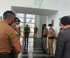 Subcomando-Geral da PM e secretário da Segurança Pública fazem visita técnica em unidades da PM e Corpo de Bombeiros em Londrina