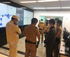 Subcomando-Geral da PM e secretário da Segurança Pública fazem visita técnica em unidades da PM e Corpo de Bombeiros em Londrina