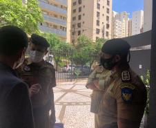 Subcomando-Geral da PM e secretário da Segurança Pública fazem visita técnica em unidades da PM e Corpo de Bombeiros em Londrina