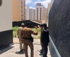 Subcomando-Geral da PM e secretário da Segurança Pública fazem visita técnica em unidades da PM e Corpo de Bombeiros em Londrina