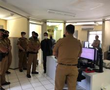 Subcomando-Geral da PM e secretário da Segurança Pública fazem visita técnica em unidades da PM e Corpo de Bombeiros em Londrina