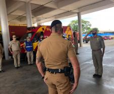 Subcomando-Geral da PM e secretário da Segurança Pública fazem visita técnica em unidades da PM e Corpo de Bombeiros em Londrina