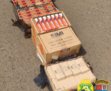 Batalhão Rodoviário faz maior apreensão de maconha no ano em Santa Helena; 4,6 toneladas de droga estavam em caminhão