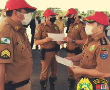 BPRv inaugura Posto Rodoviário nos Campos Gerais e homenageia policiais militares