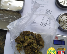 No Posto Rodoviário de Coroados, no Litoral do estado, BPRv encaminha adolescente e apreende porção de maconha