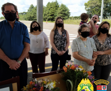 BPRv inaugura Posto Rodoviário nos Campos Gerais e homenageia policiais militares