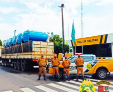 Batalhão Rodoviário faz maior apreensão de maconha no ano em Santa Helena; 4,6 toneladas de droga estavam em caminhão