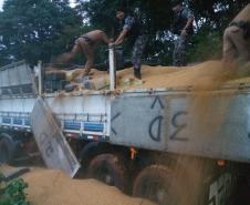 Carreta com mais de cinco toneladas de maconha é apreendida pela PM em Campo Bonito durante a Operação Sinergia