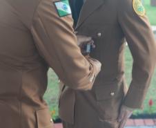 Batalhão do Centro-Sul entrega medalhas e moedas para policiais e parceiros da sociedade em Guarapuava