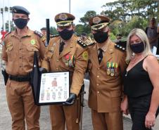 Durante solenidade, a Academia Policial Militar do Guatupê recebe novo Comandante em São José dos Pinhais, na RMC