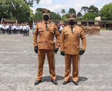 Durante solenidade, a Academia Policial Militar do Guatupê recebe novo Comandante em São José dos Pinhais, na RMC