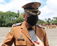 Durante solenidade, a Academia Policial Militar do Guatupê recebe novo Comandante em São José dos Pinhais, na RMC