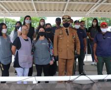 Durante solenidade, a Academia Policial Militar do Guatupê recebe novo Comandante em São José dos Pinhais, na RMC