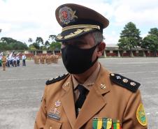 Durante solenidade, a Academia Policial Militar do Guatupê recebe novo Comandante em São José dos Pinhais, na RMC