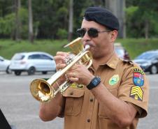 Durante solenidade, a Academia Policial Militar do Guatupê recebe novo Comandante em São José dos Pinhais, na RMC