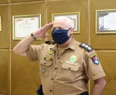 Comando Regional da região Norte do estado recebe novo comandante em ato no Gabinete do Comando-Geral em Curitiba