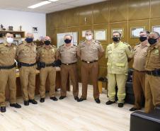Comando Regional da região Norte do estado recebe novo comandante em ato no Gabinete do Comando-Geral em Curitiba